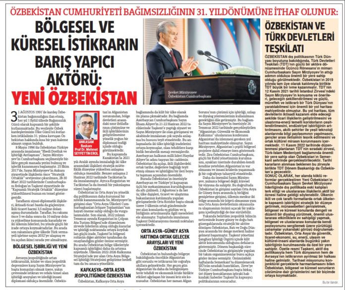 ANKASAM Başkanı Prof. Dr. Mehmet Seyfettin Erol'un "Bölgesel Ve Küresel ...